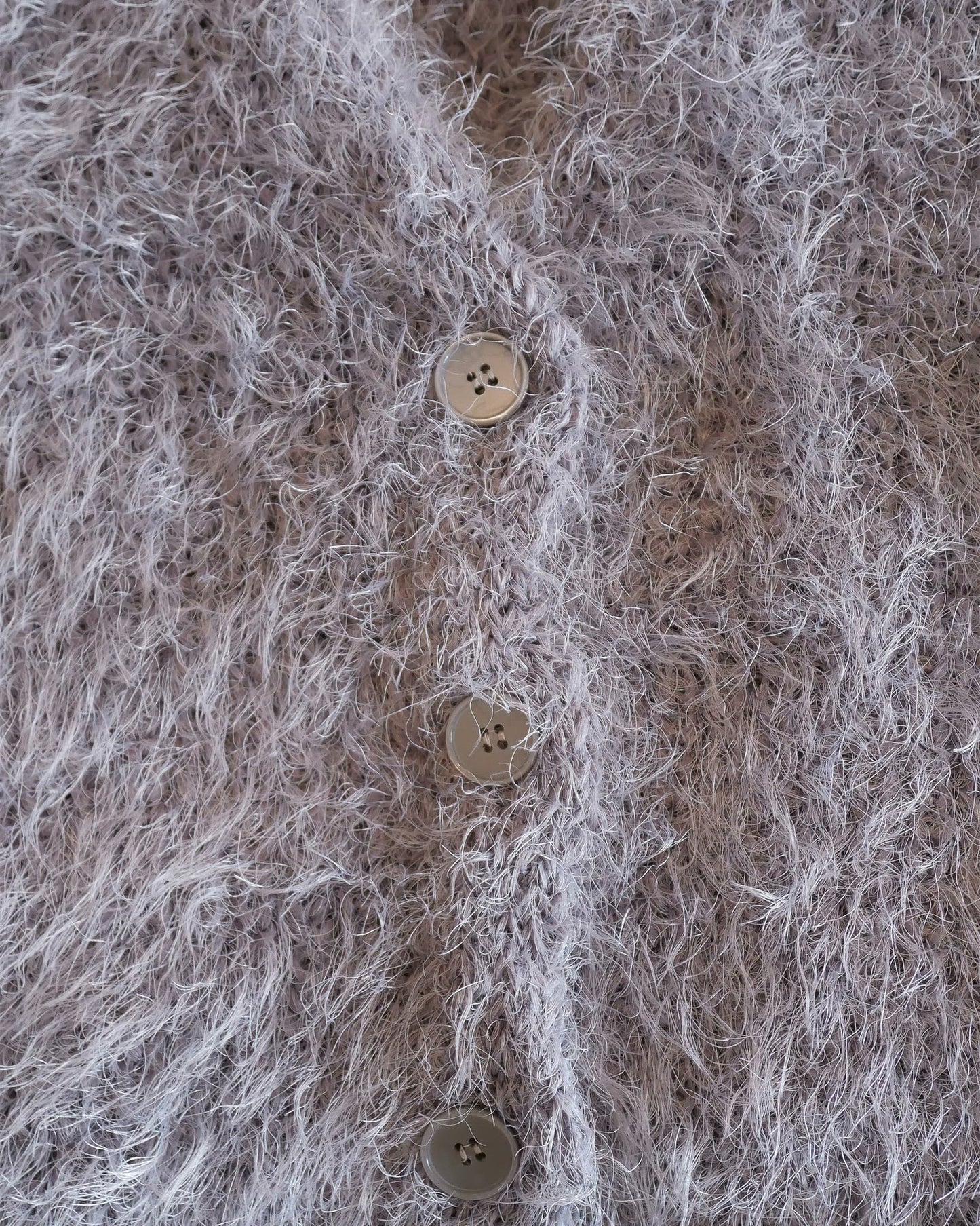 2wayルーズシャギーニットカーディガン