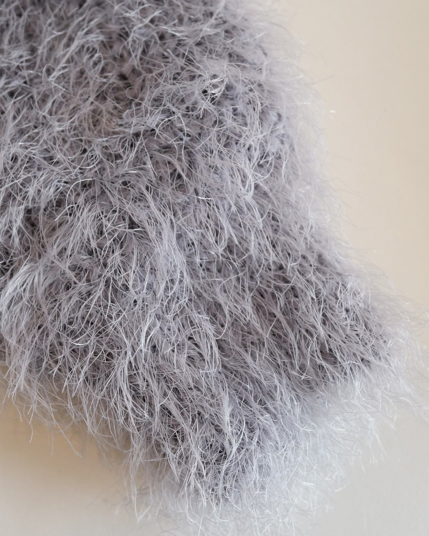 2wayルーズシャギーニットカーディガン