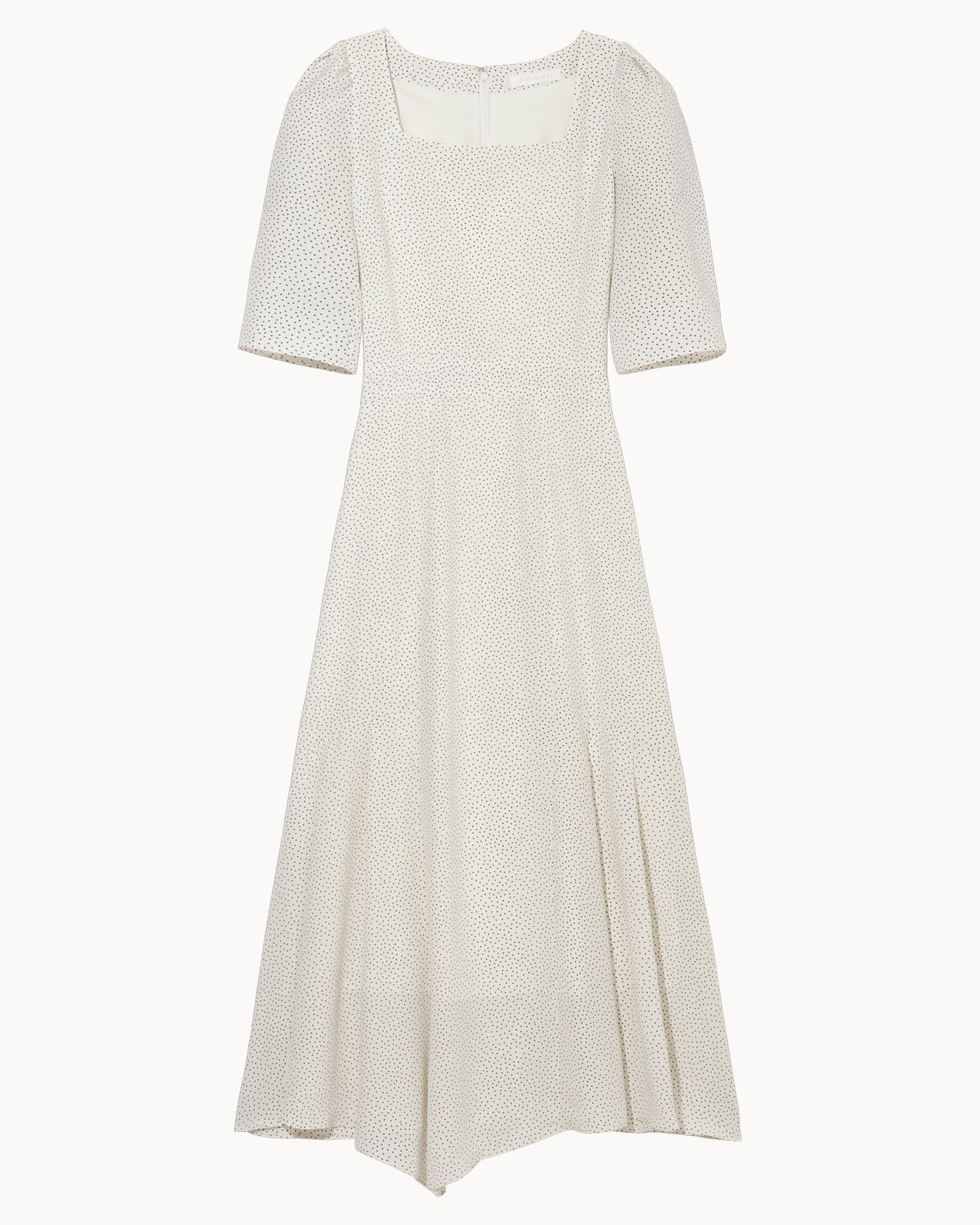 スクエアネックマーメイドフレアドレス