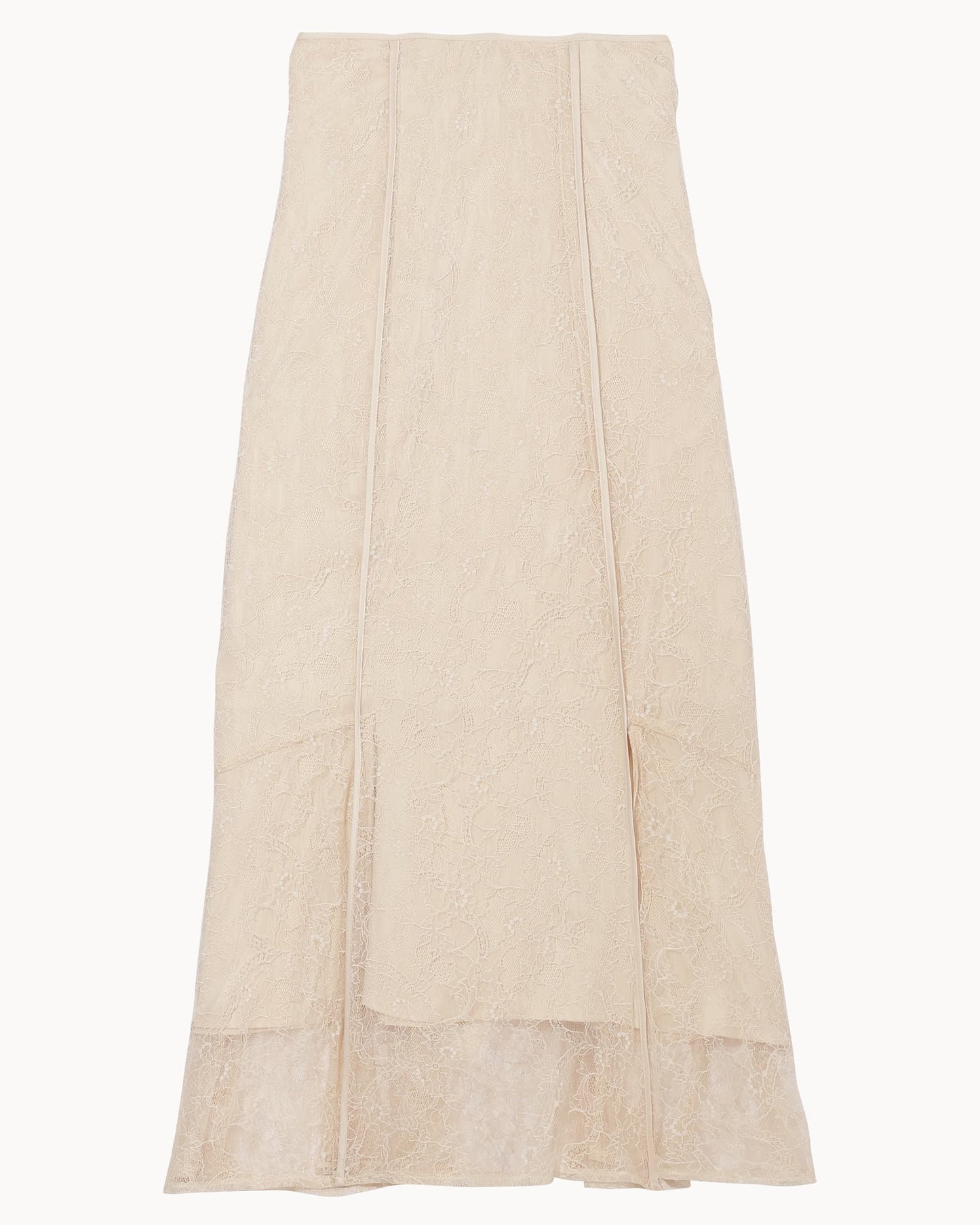 パイピングレースマーメイドフレアスカート