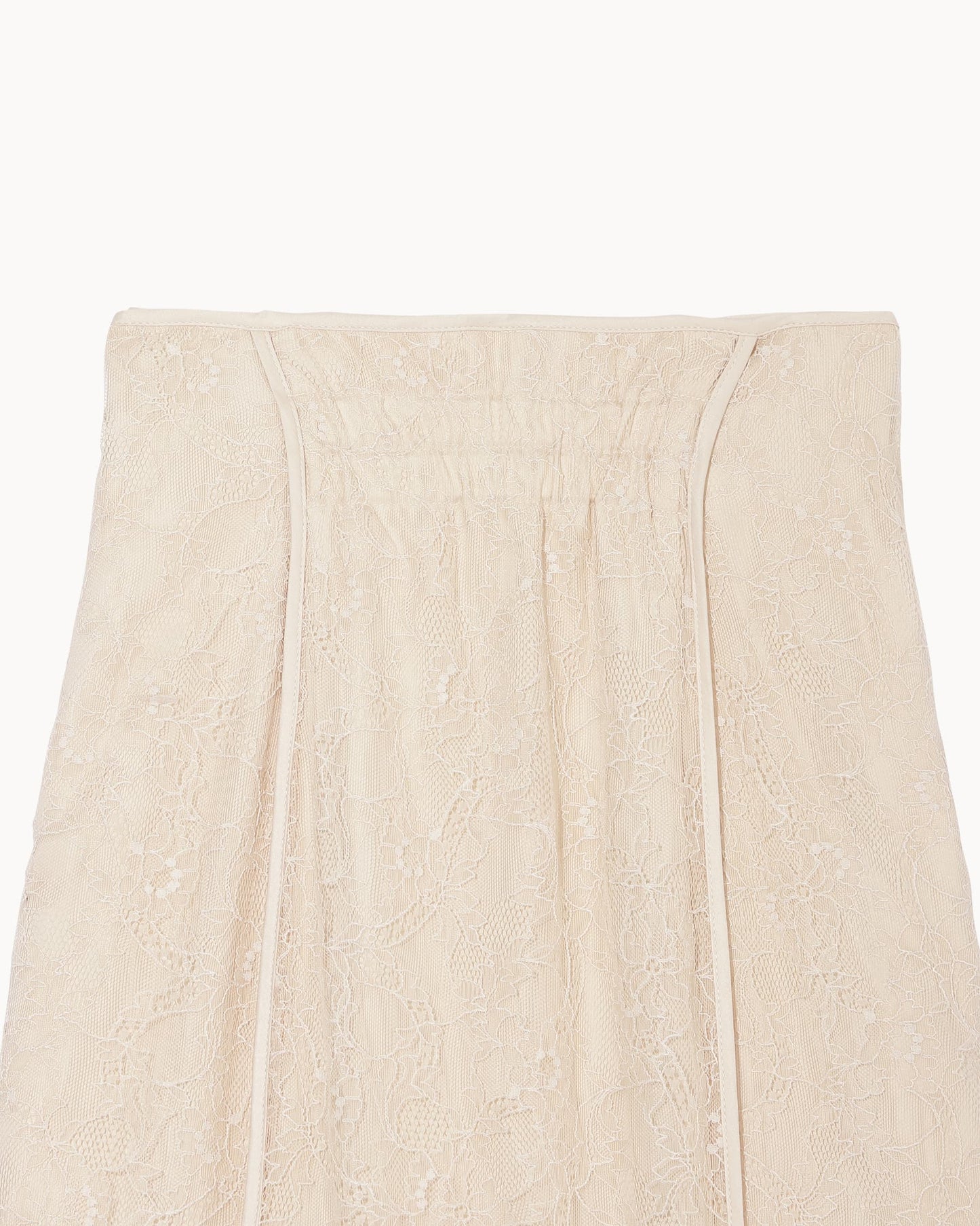 パイピングレースマーメイドフレアスカート