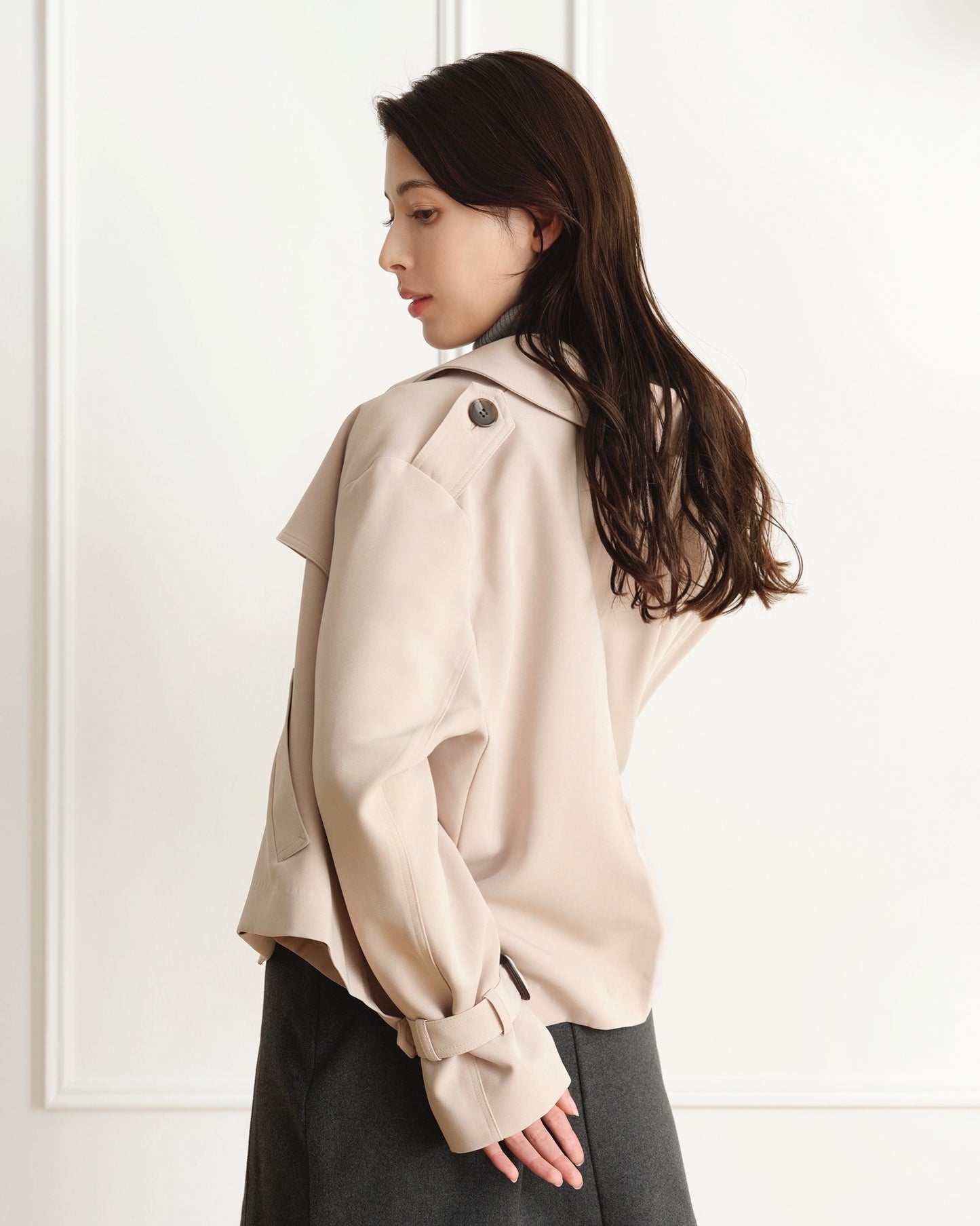 ショートトレンチジャケット