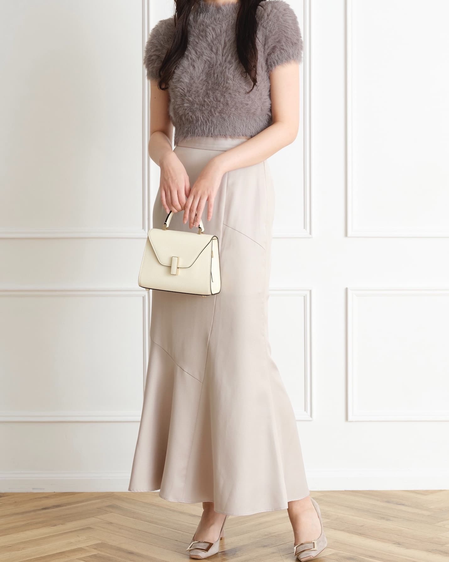 シャギーショートニットプルオーバー