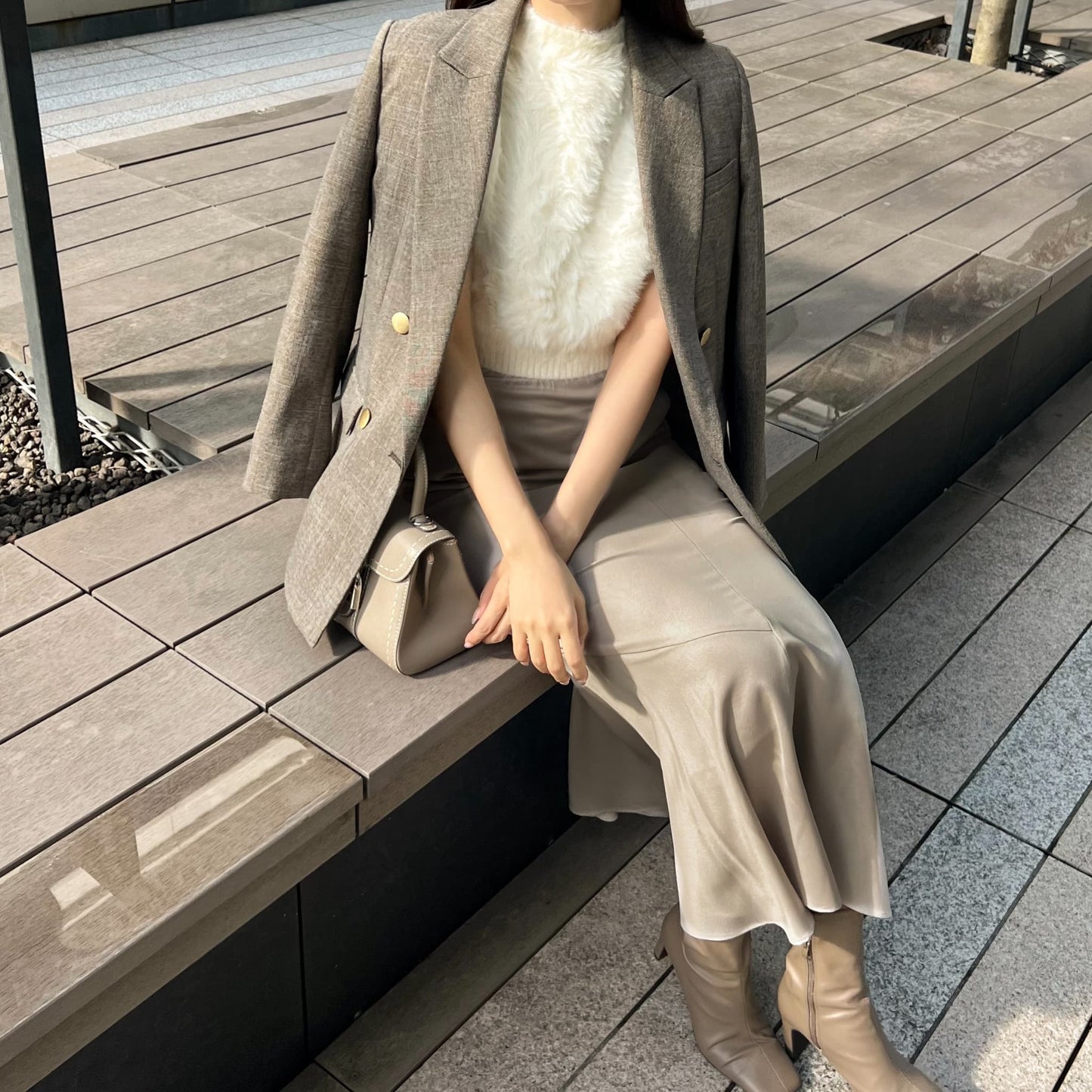 シャギーショートニットプルオーバー