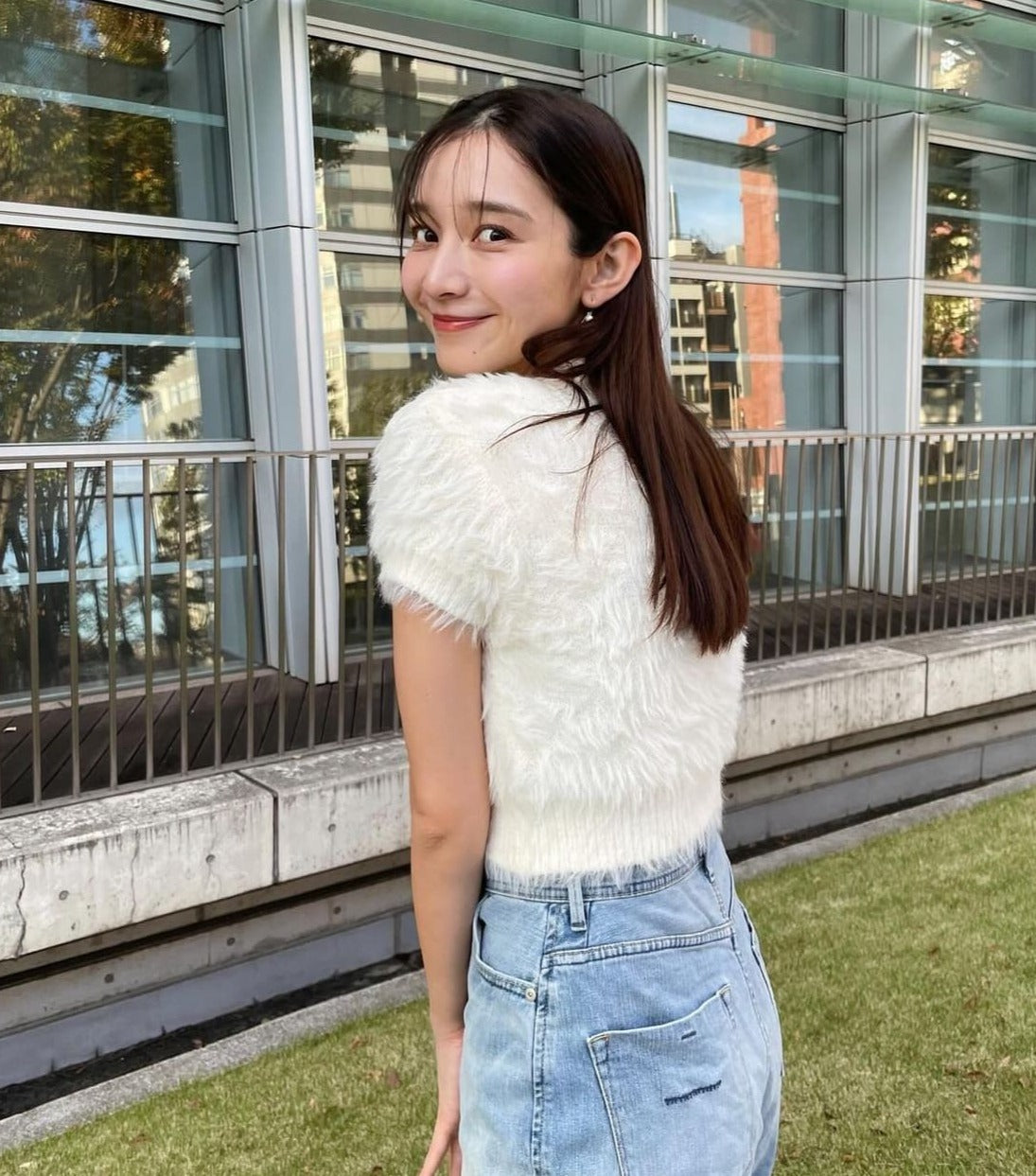 シャギーショートニットプルオーバー