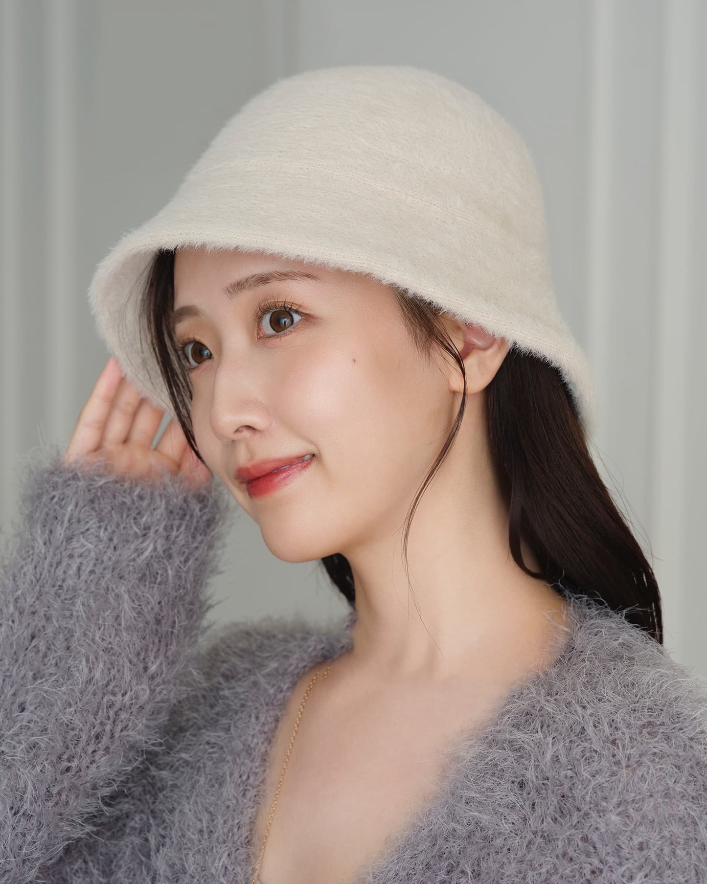 シャギーバケットハット