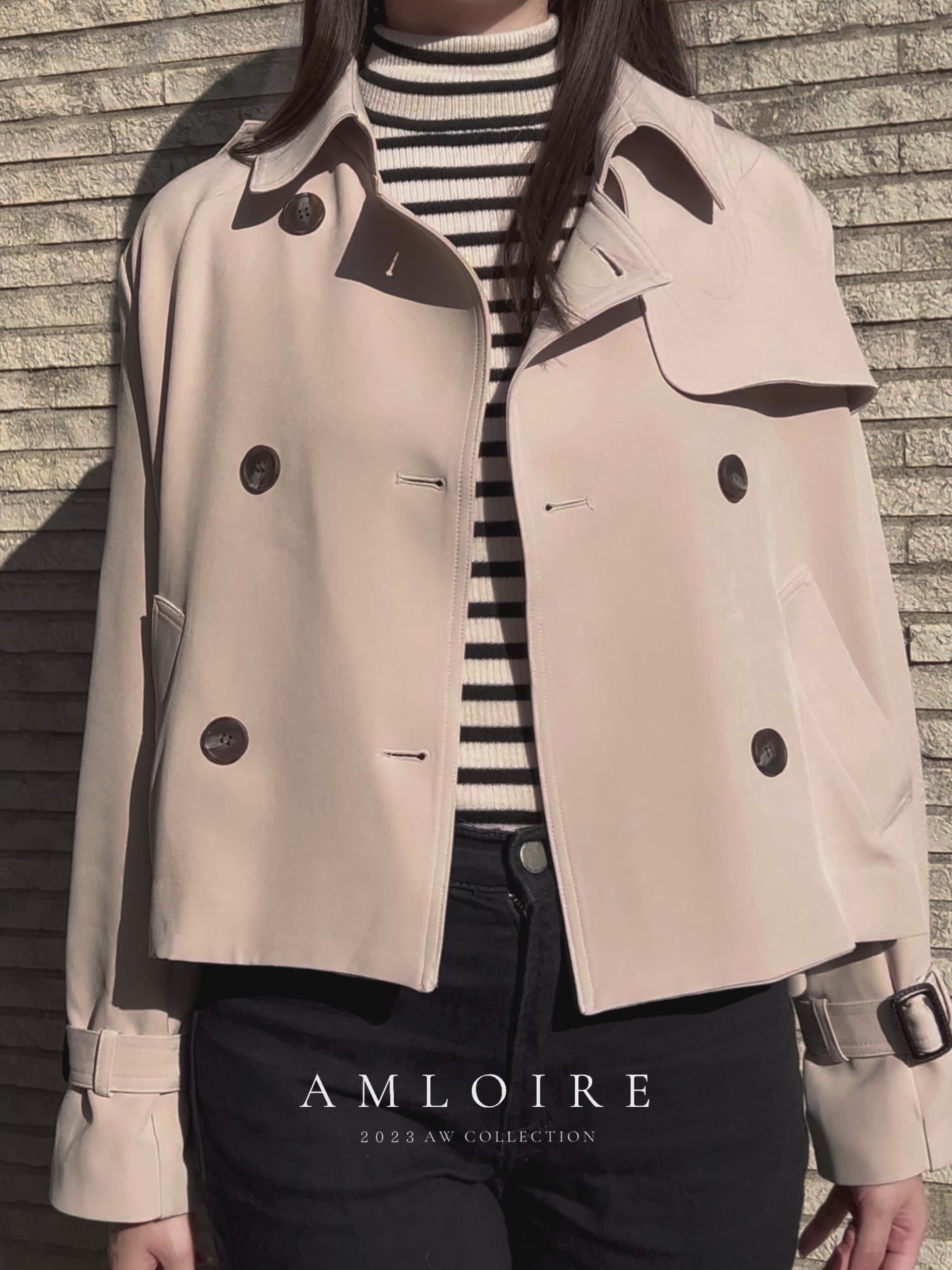 ショートトレンチジャケット – AMLOIRE